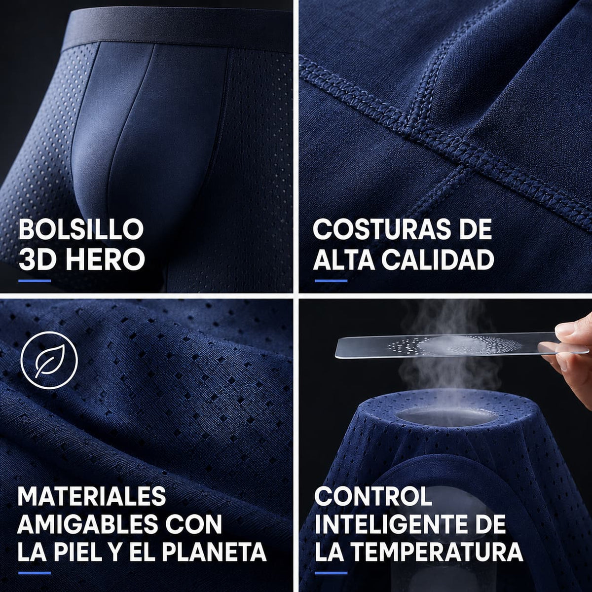Kit 10 bóxers de fibra de bambú - Paga 5 y llévate 10