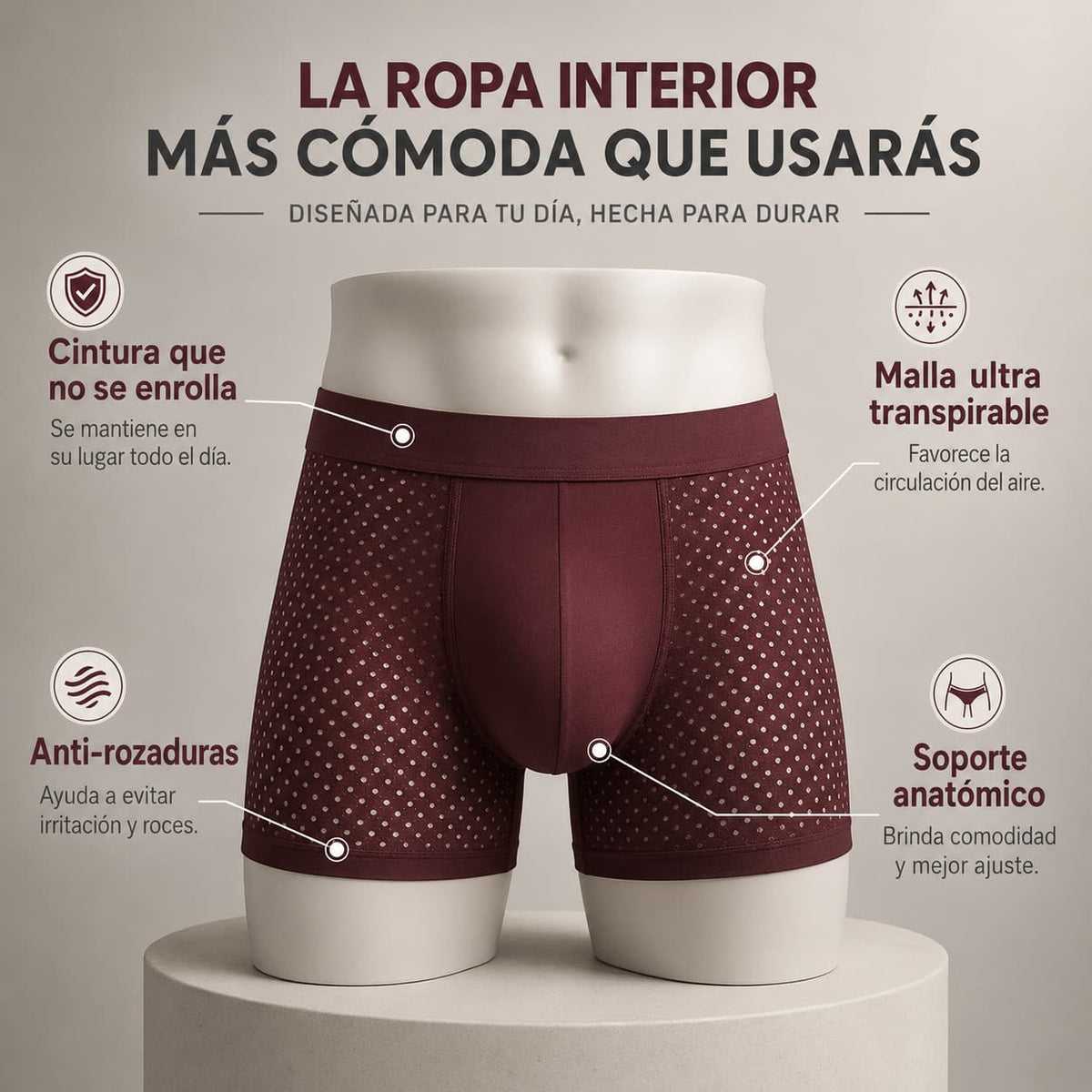 Kit 10 bóxers de fibra de bambú - Paga 5 y llévate 10